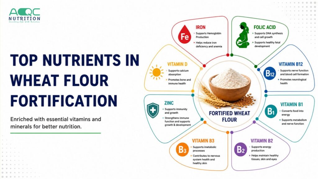Top Nutrients added in Wheat Flour Fortification